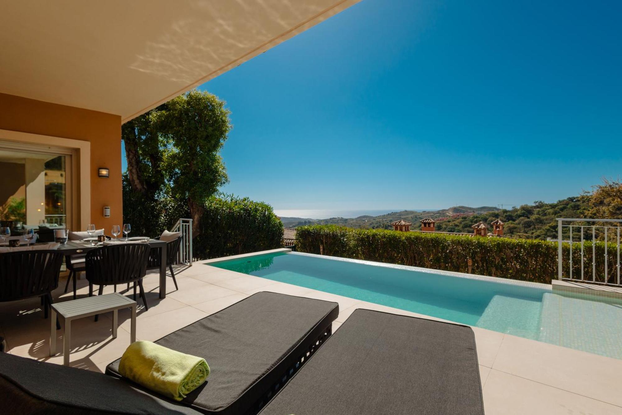 Private Heatable Infinity Pool With Sea Views In La Mairena, Marbella Daire Sitio de Calahonda Dış mekan fotoğraf