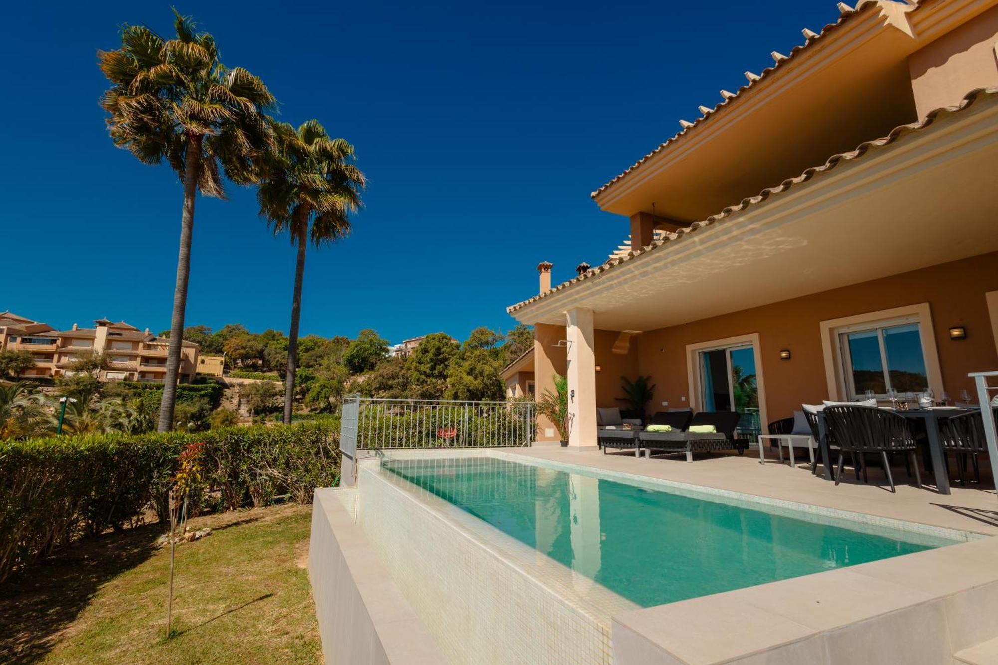 Private Heatable Infinity Pool With Sea Views In La Mairena, Marbella Daire Sitio de Calahonda Dış mekan fotoğraf