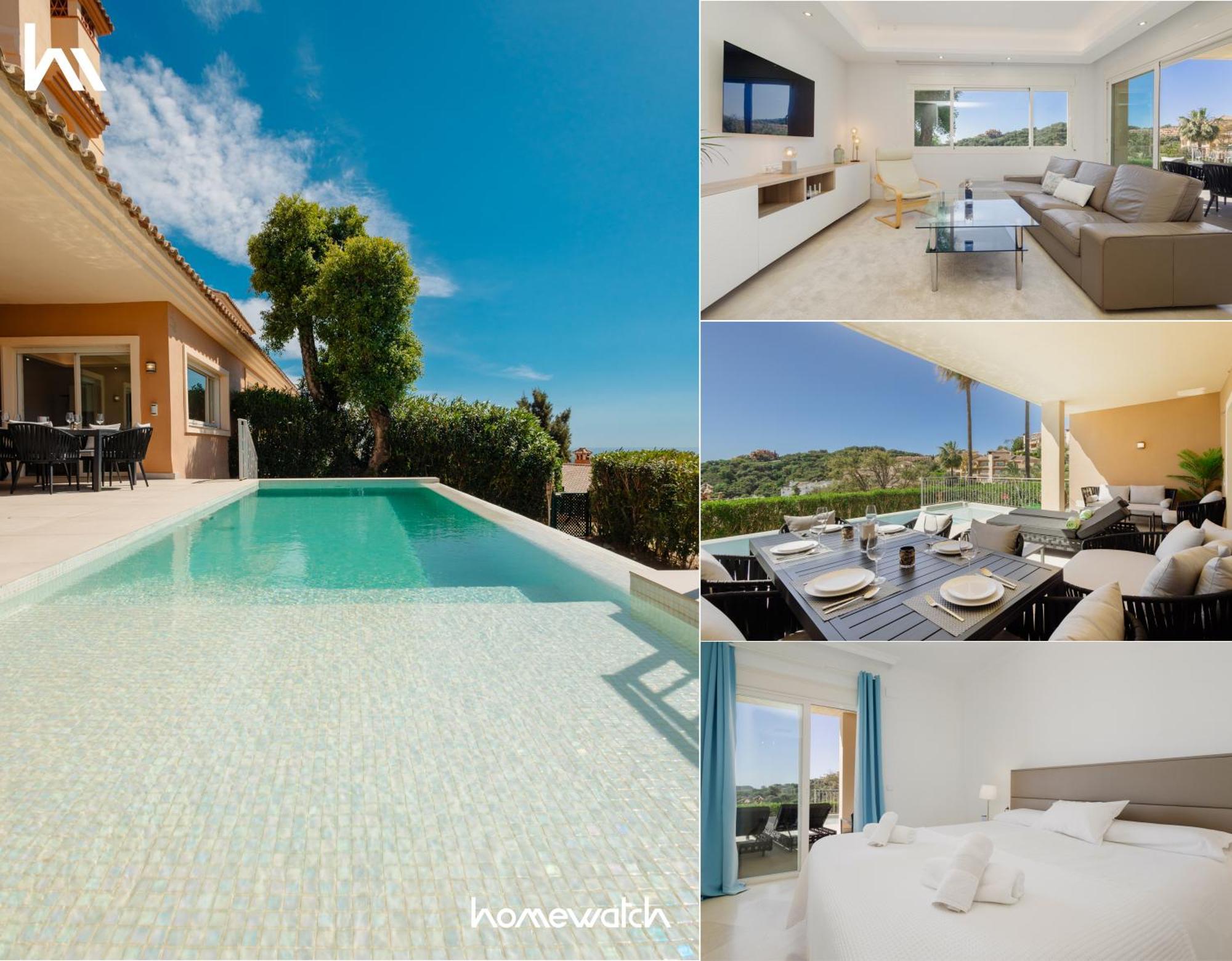 Private Heatable Infinity Pool With Sea Views In La Mairena, Marbella Daire Sitio de Calahonda Dış mekan fotoğraf